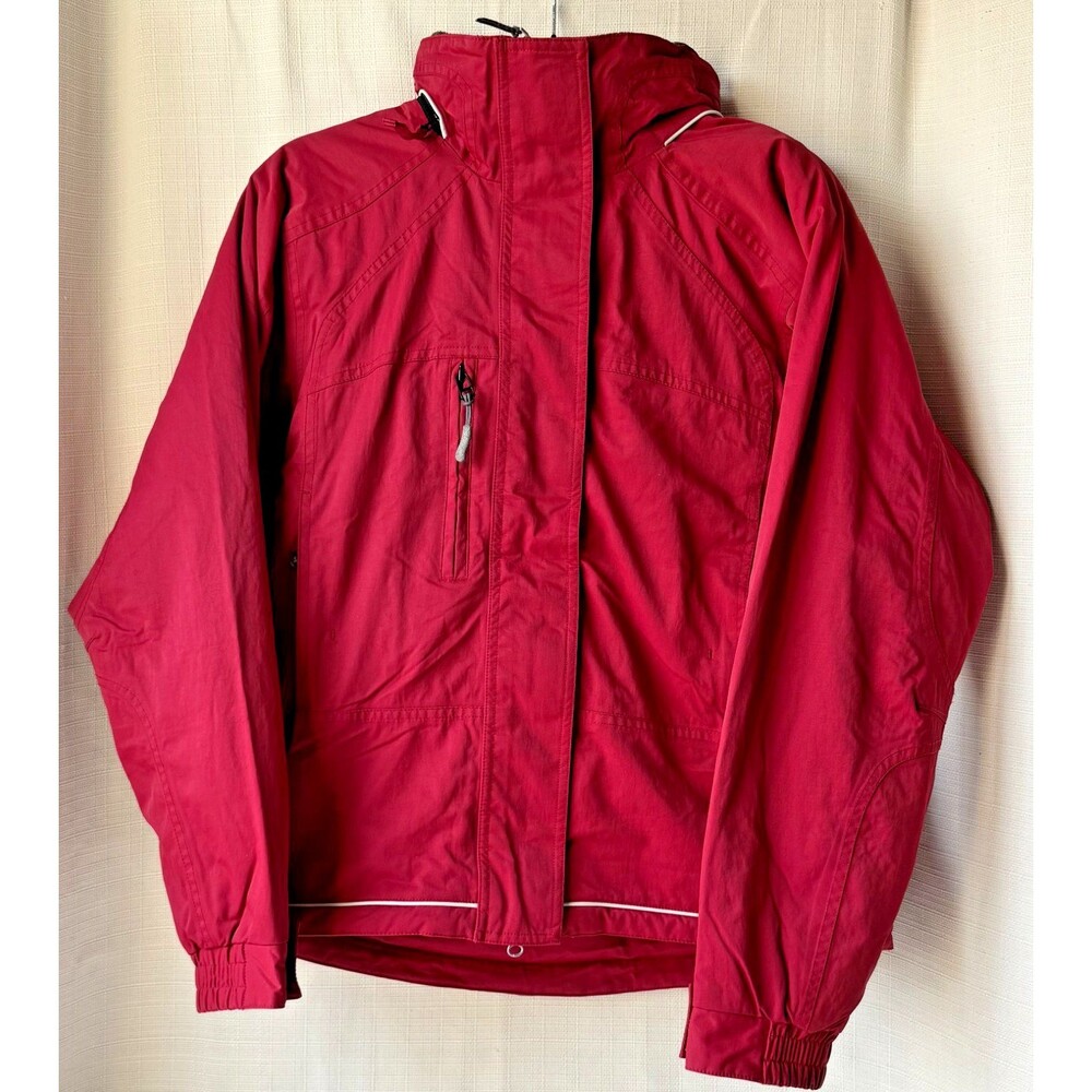 Vintage L.L.Bean Women's Hooded Ski Jacket Red Size 6 Insulated Winter Coat
